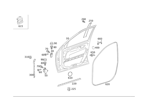 Front Doors for 2002 Mercedes-Benz ML500 #0