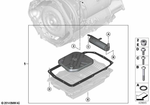 24117855282 - Automatic Transmission: Repair Kit, O-Ring, Hydraulic Fluid Tank for BMW Image
