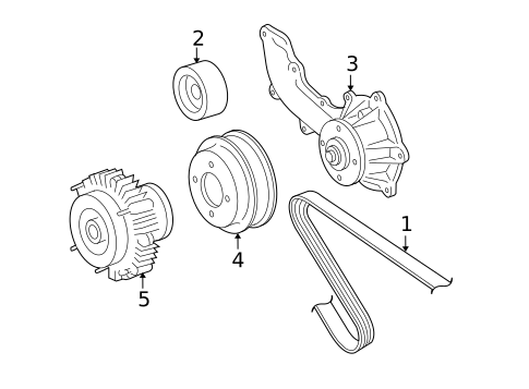 Belts & Pulleys for 2007 Toyota Tacoma #0