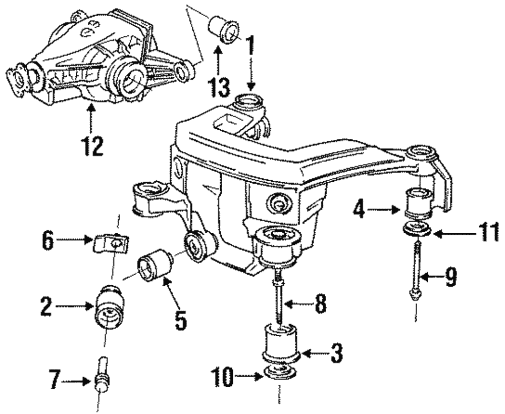 33171134872 - 1992-1999 BMW Differential Bushing (33-17-1