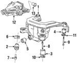 33101428387 - Universals &amp; Rear Axle: Carrier for BMW: 318i, 318is, 323i, 323is, 325i, 325is, 328i, 328is, M3 Image