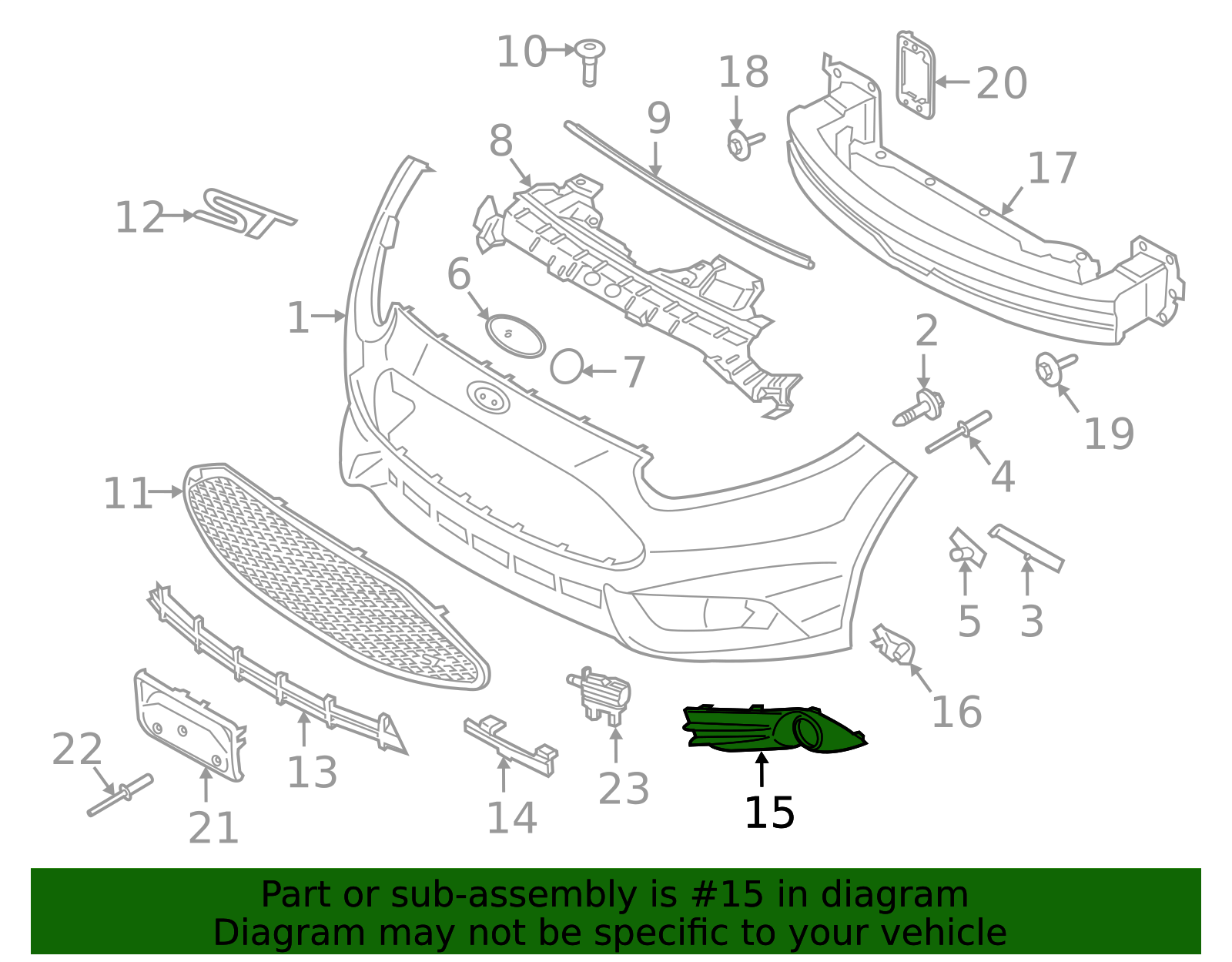 2014-2019 Ford Fiesta End Cover - Passenger Side (RH) C1BZ-15266-EA ...
