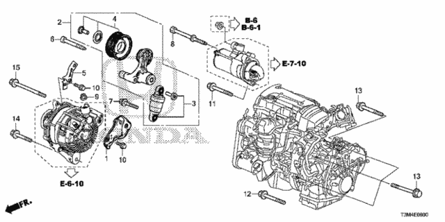 Auto Tensioner (L4) for 2017 Honda Accord #0