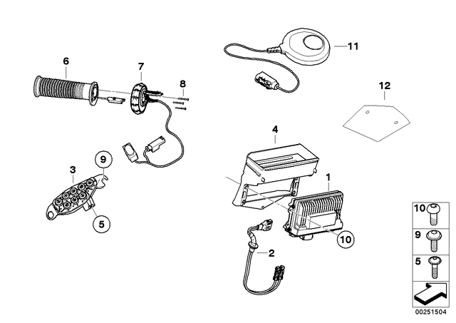 65218521436 - Navigation &amp; Communication: Antenna For Sdars for BMW-Motorrad Image