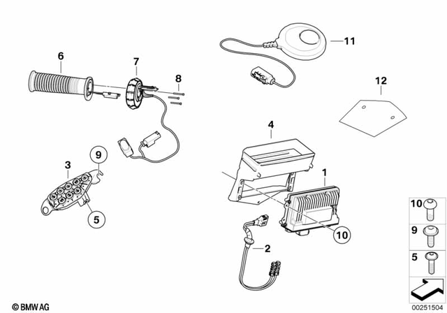 7149149273 - Navigation &amp; Communication: Fillister Head Screw - 5X14 for BMW-Motorrad Image image