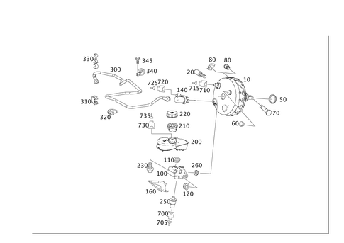 Brake Booster for 2005 Mercedes-Benz ML350 #0