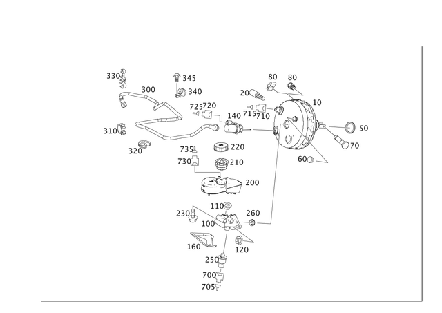 1644310042 - Brakes: Mounting Plate for Mercedes-Benz Image image