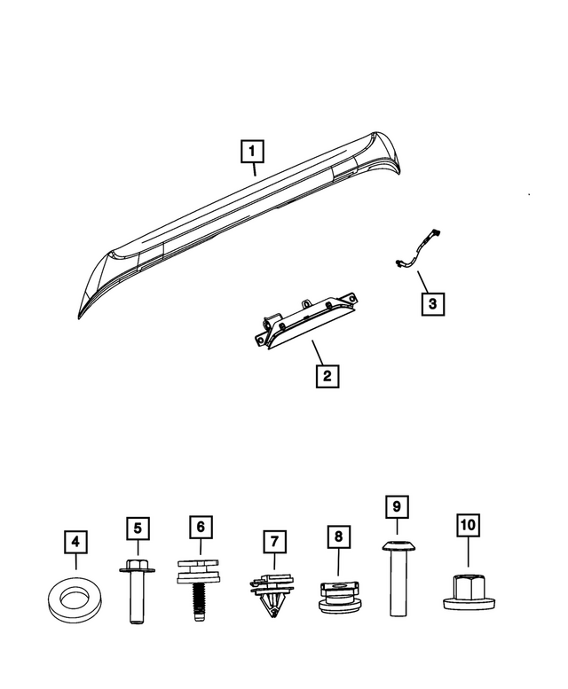 6511452AA - Exterior Ornamentation: Plastic Nut for Mopar Image