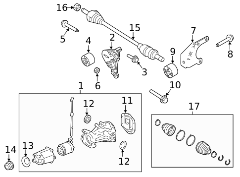 CV Boots & Related Components for 2016 Lincoln MKS #0