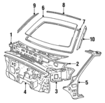 8611124150 - : Glass for Hyundai Image