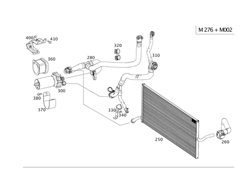 Air Pump, Water Pump and Detachable Parts for 2012 Mercedes-Benz E63 AMG #0
