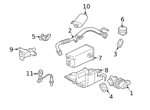 EGR System for 2007 Mitsubishi Eclipse #0