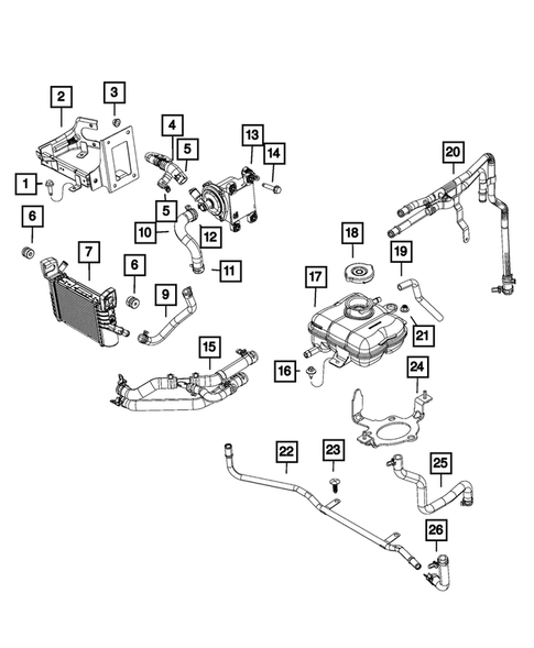 Water Pump and Related Parts for 2018 Dodge Charger #1