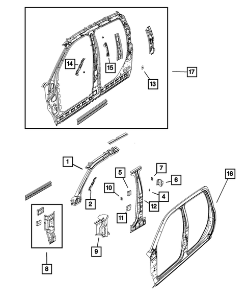 Aperture Panel, Pillar Supports and Cab Back  for 2010 Dodge Ram 3500 #0
