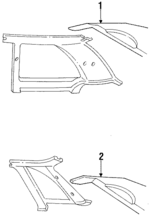 E83Z5446668A2B - Body: Pkg Tray Trim for Ford: Tempo Image