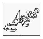 51167394105 - : Mirror Base for BMW: 640i, 640i xDrive, 650i, 650i xDrive Image