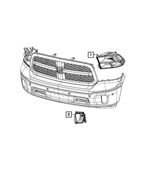 Lamps, Interior and Exterior for 2022 Ram 1500 Classic #6