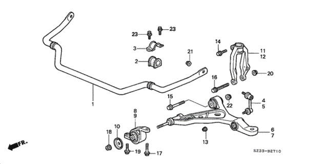 Front Lower Arm for 1999 Acura RL #0