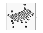 5839906020 - Body: Floor Pan Splash Shield for Toyota Image image