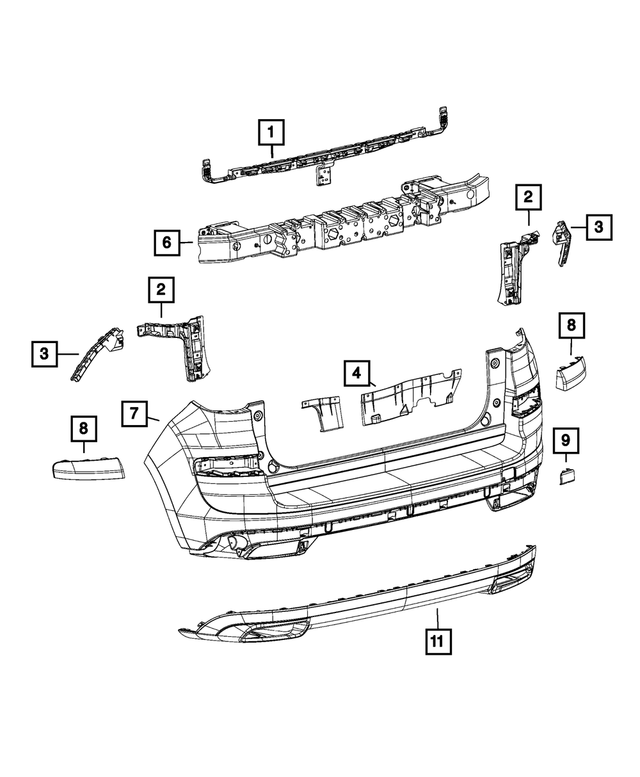6QM44SZ0AA - : Fascia Molding, Left for Mopar Image