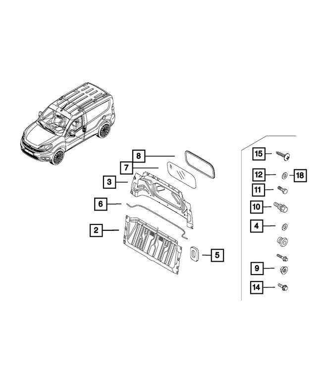 6107182AA - Interior Trim: Washer for Mopar Image