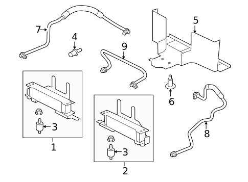 Engine Oil Cooler for 2009 Jaguar XK #0