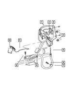 52009842AD - Parking Brake: Park Brake Lever for Dodge: Ram 1500, Ram 2500, Ram 3500 Image