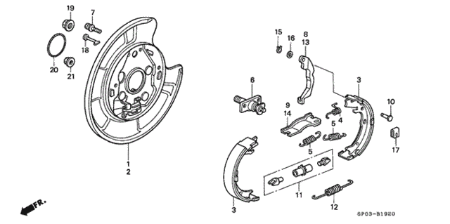 Parking Brake for 1995 Acura Legend #0