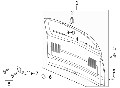 Interior Trim for 2006 Buick Terraza #0