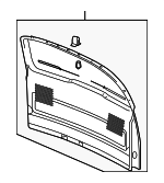 10350277 - Body: Gate Trim Panel for Buick: Terraza | Chevrolet: Uplander | Pontiac: Montana | Saturn: Relay Image
