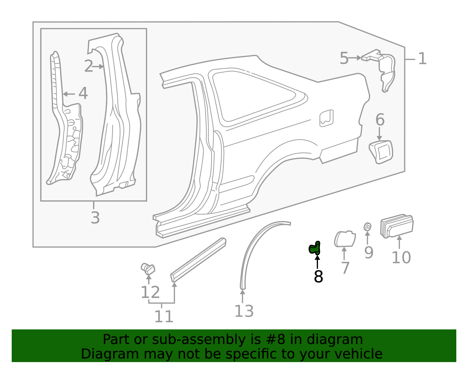 70494-SE0-000 - Fuel Door Spring 1988-2009 Honda | Honda Parts Online