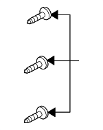 9XG032684K - Body: Door Trim Panel Retainer Screw for Mazda: Tribute Image