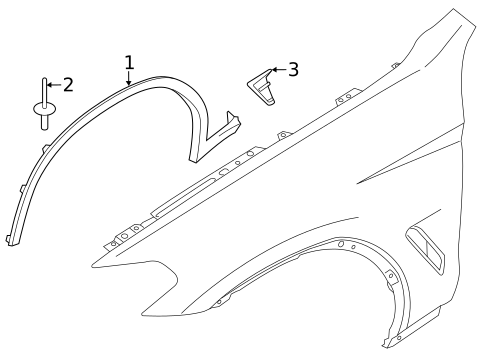 Exterior Trim - Fender for 2021 BMW X3 #0