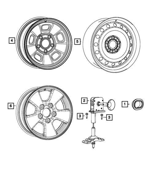 Wheel Spare for 2017 Ram 1500 #0