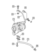 5142494AA - 2.7L Diesel - Mercedes Benz [EX8]: Turbocharger for Dodge: Sprinter 2500, Sprinter 3500 Image