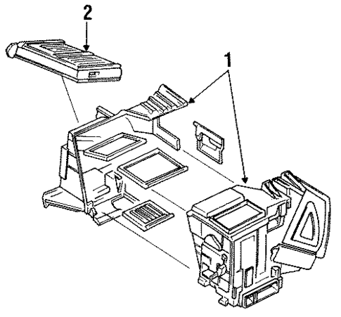 Heater Components for 1990 INFINITI Q45 #0