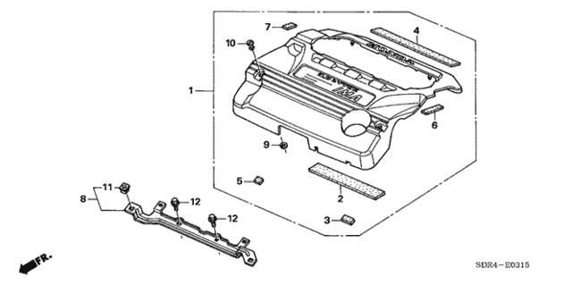 Engine Cover for 2007 Honda Accord #0