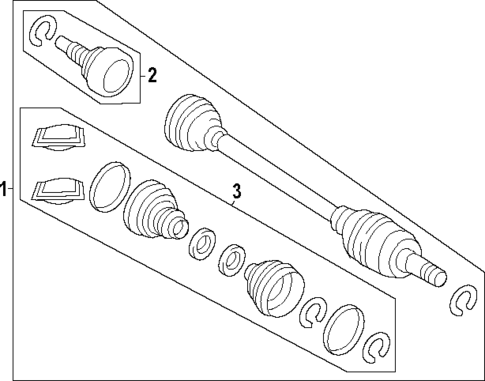 Drive Axles for 2023 Land Rover Range Rover Sport #0