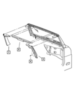 5HE55DX9AA - Interior Trim: Windshield Molding, Left for Mopar Image