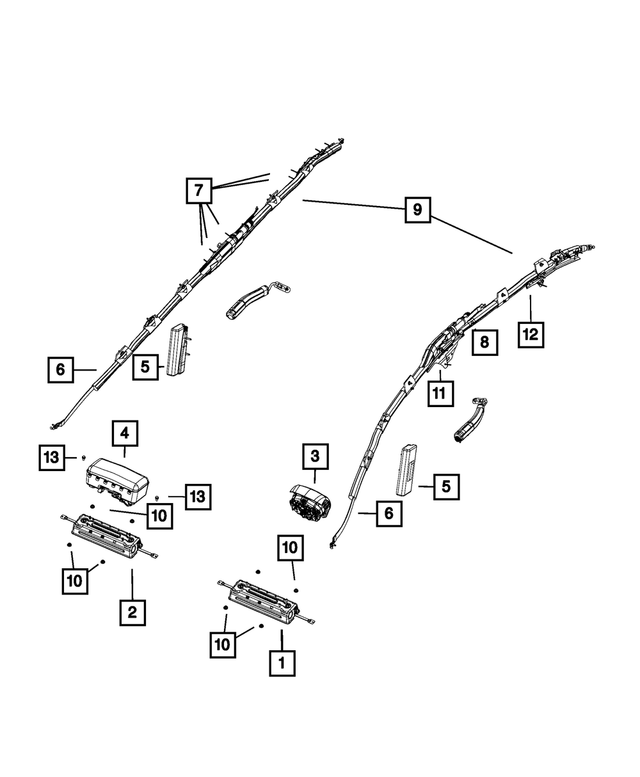 5LH34DX9AH - Restraints: Driver Air Bag for Mopar Image