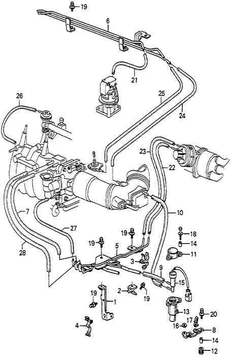Tubing (PGM-FI) for 1985 Honda Accord #0