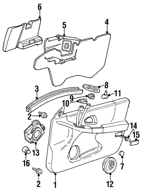 Interior Trim - Door for 1999 Pontiac Grand Prix #0