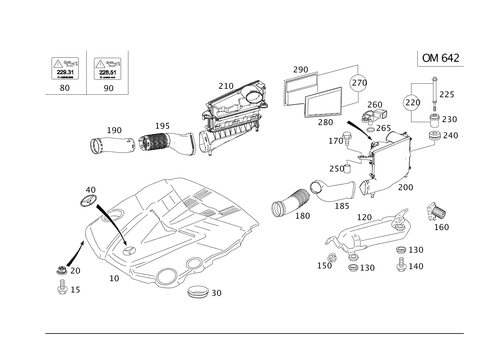 Air Intake, Diesel Vehicles for 2008 Mercedes-Benz R320 #0