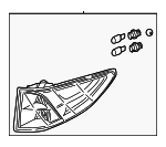 33500THRA01 - : Tail Lamp Assembly for Honda: Odyssey Image
