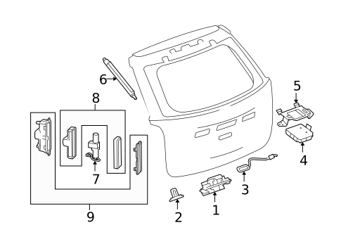 Liftgate for 2013 Chevrolet Equinox #1