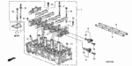 12100R40A02 - Engine: CYLINDER HEAD ASSY. for Honda Image image