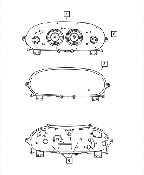 Instrument Panel Cluster for 2003 Chrysler Sebring #0