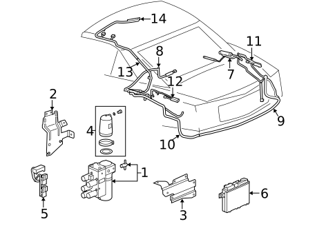 Motor & Components for 2005 Cadillac XLR #0
