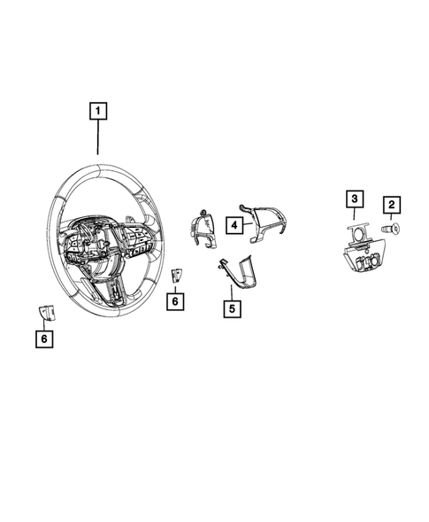Steering Wheel for 2017 Dodge Durango #0