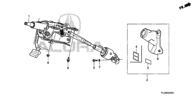 Steering Column for 2011 Acura TSX #0